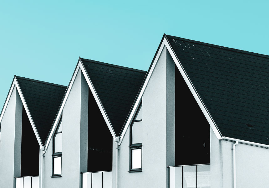 loft conversions against blue sky